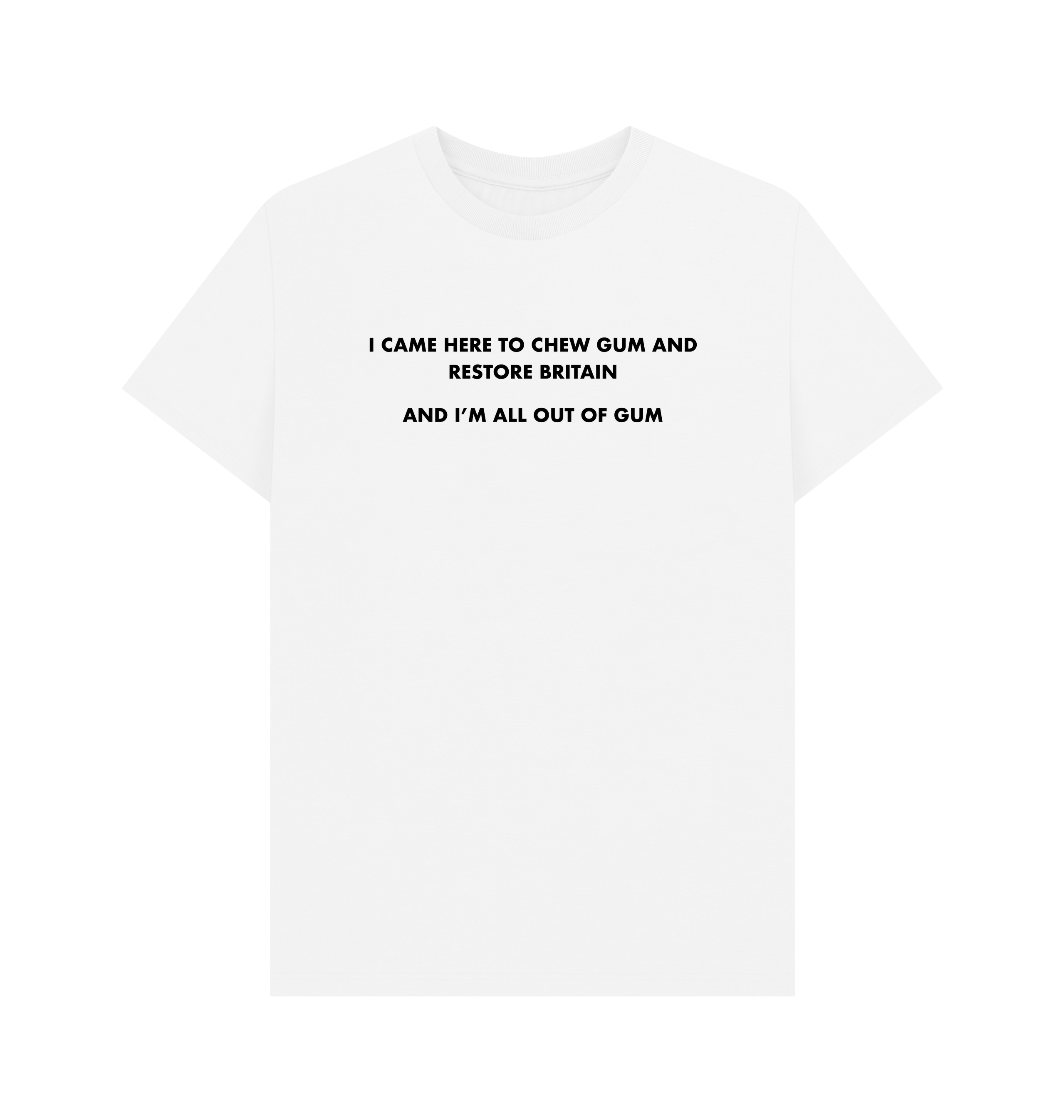 White Printed T-shirt Front