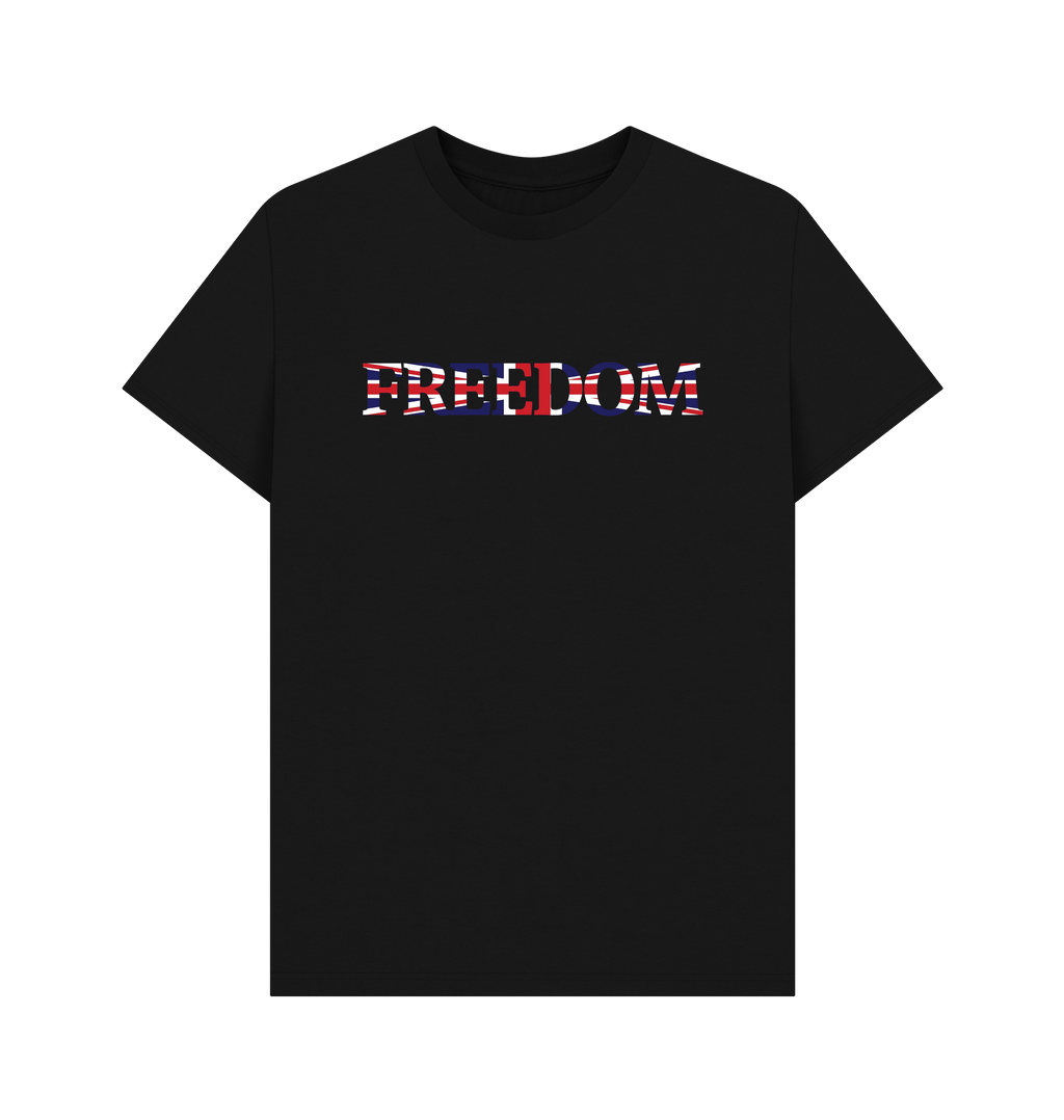 Black Printed T-shirt Front