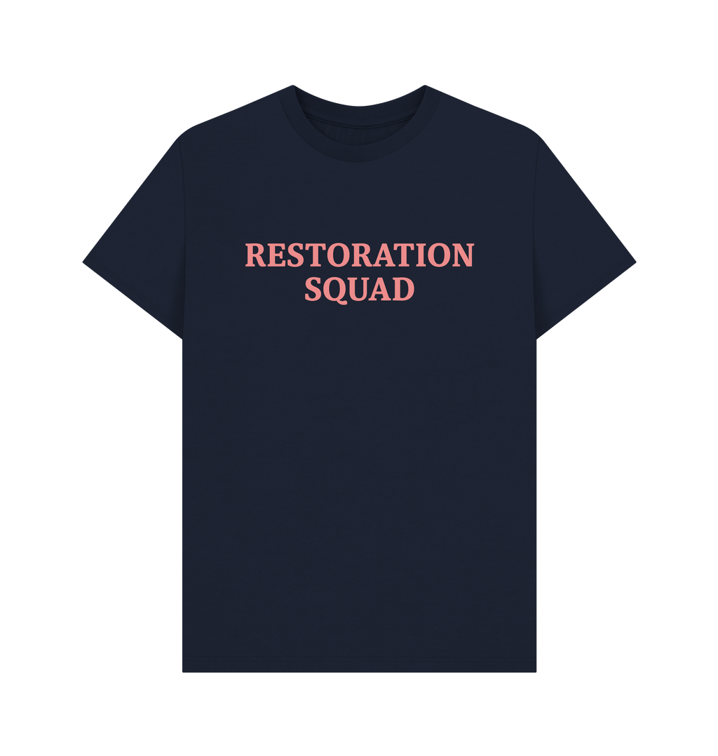 Navy Blue Printed T-shirt Front