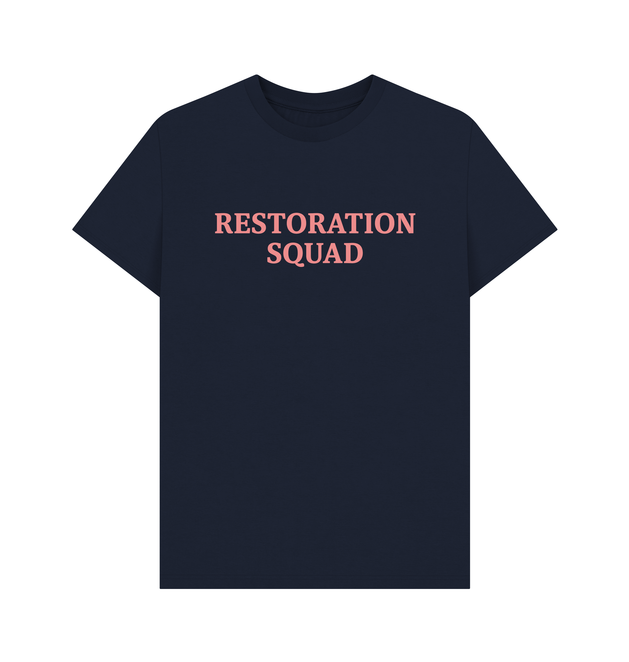 Navy Blue Printed T-shirt Front