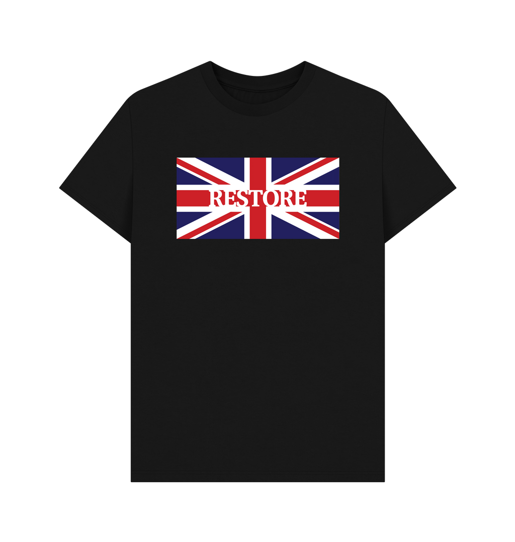 Black Printed T-shirt Front