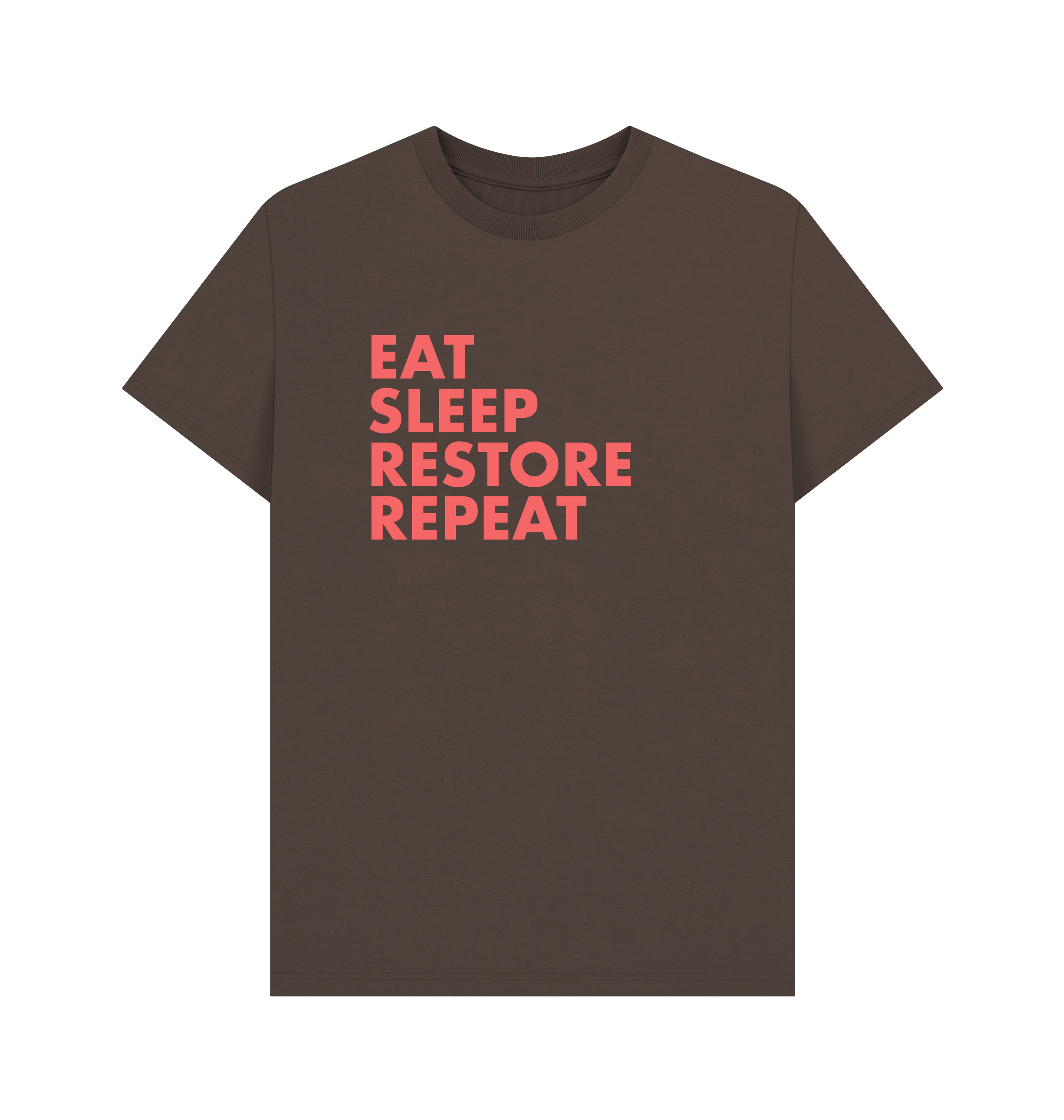Chocolate Printed T-shirt Front