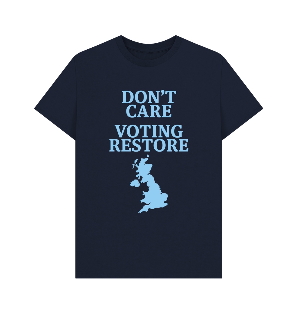 Navy Blue Printed T-shirt Front