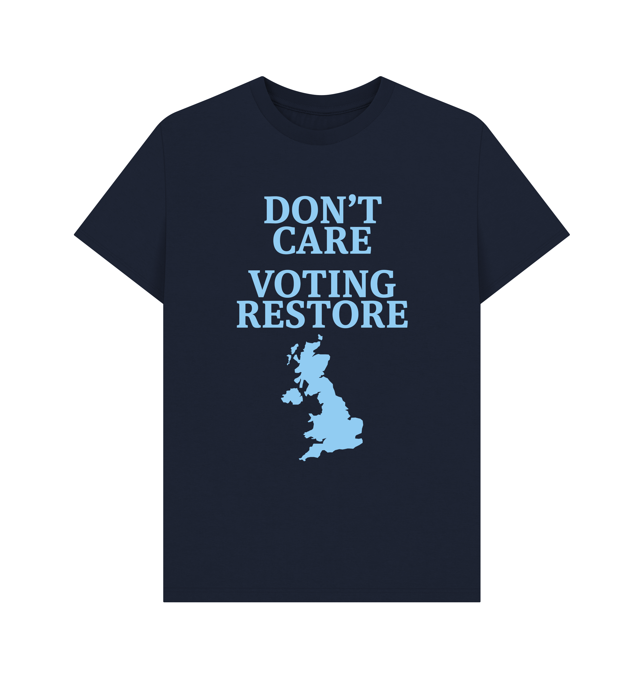 Navy Blue Printed T-shirt Front