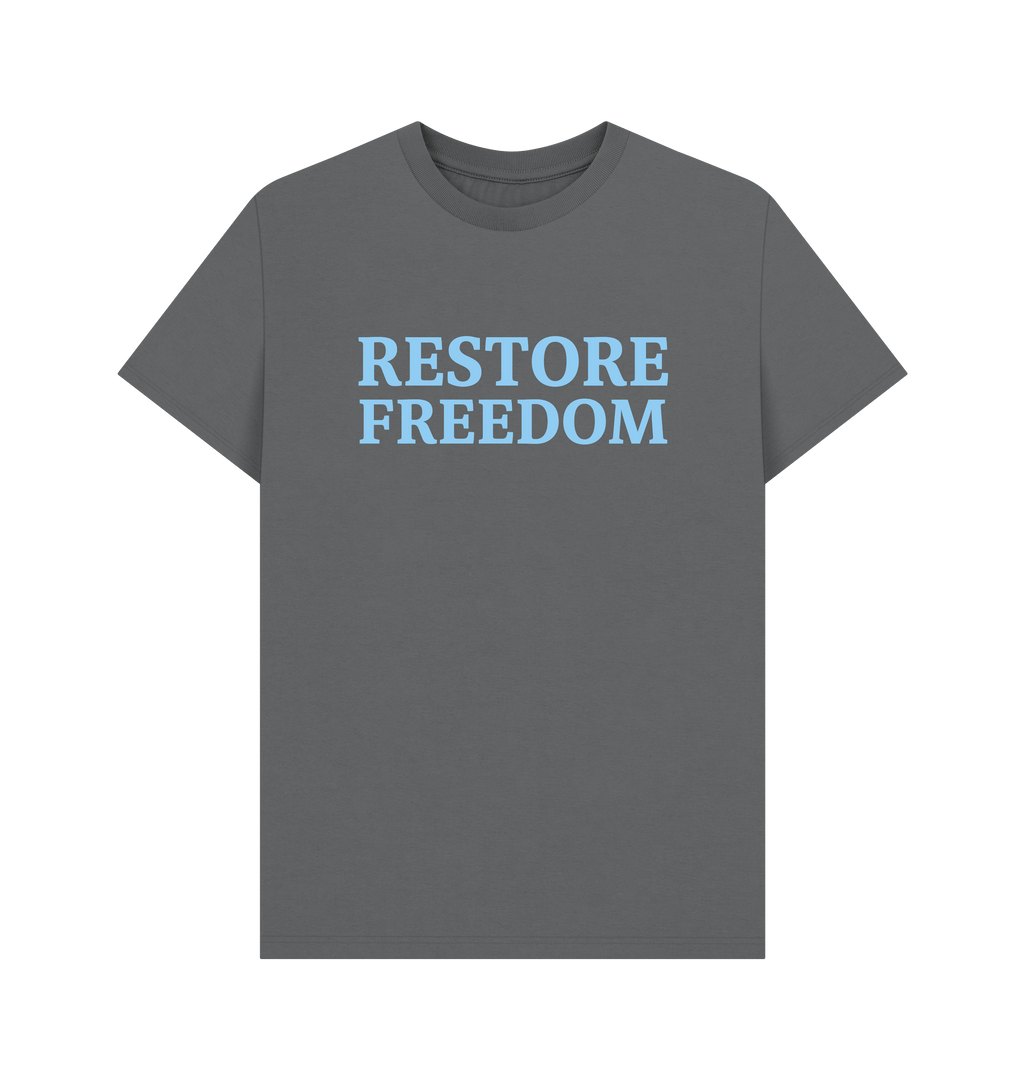Slate Grey Printed T-shirt Front