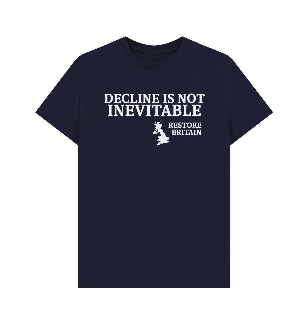 Navy Blue Printed T-shirt Front