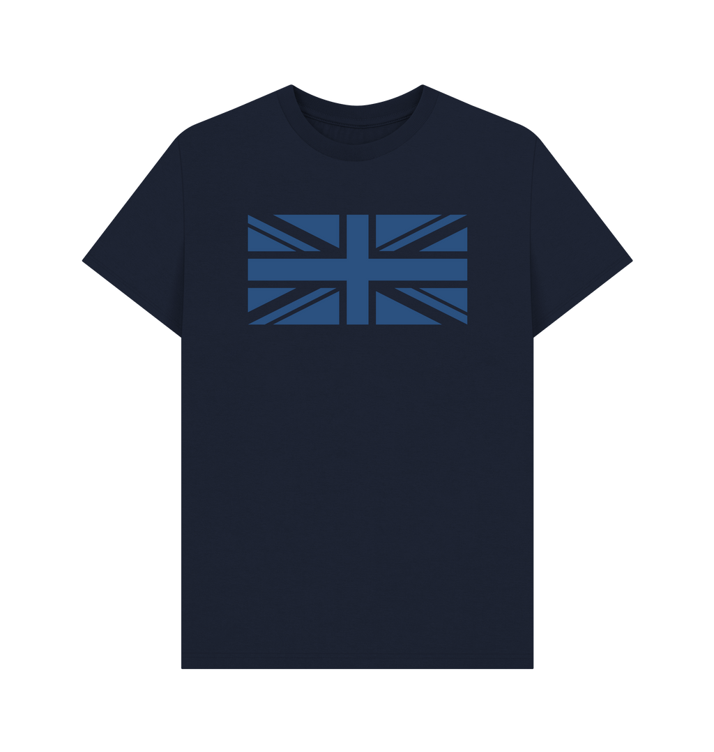 Navy Blue Printed T-shirt Front