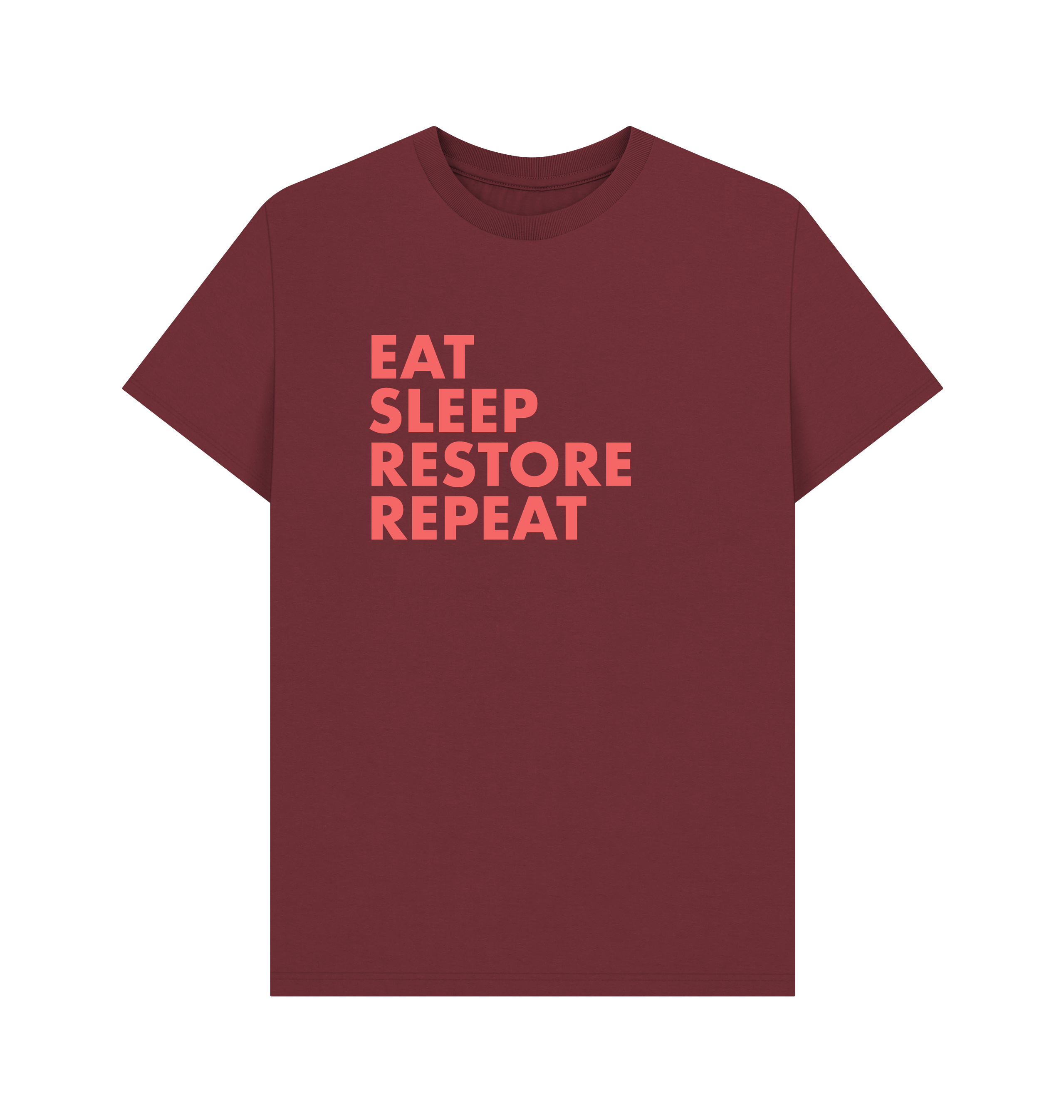 Red Wine Printed T-shirt Front