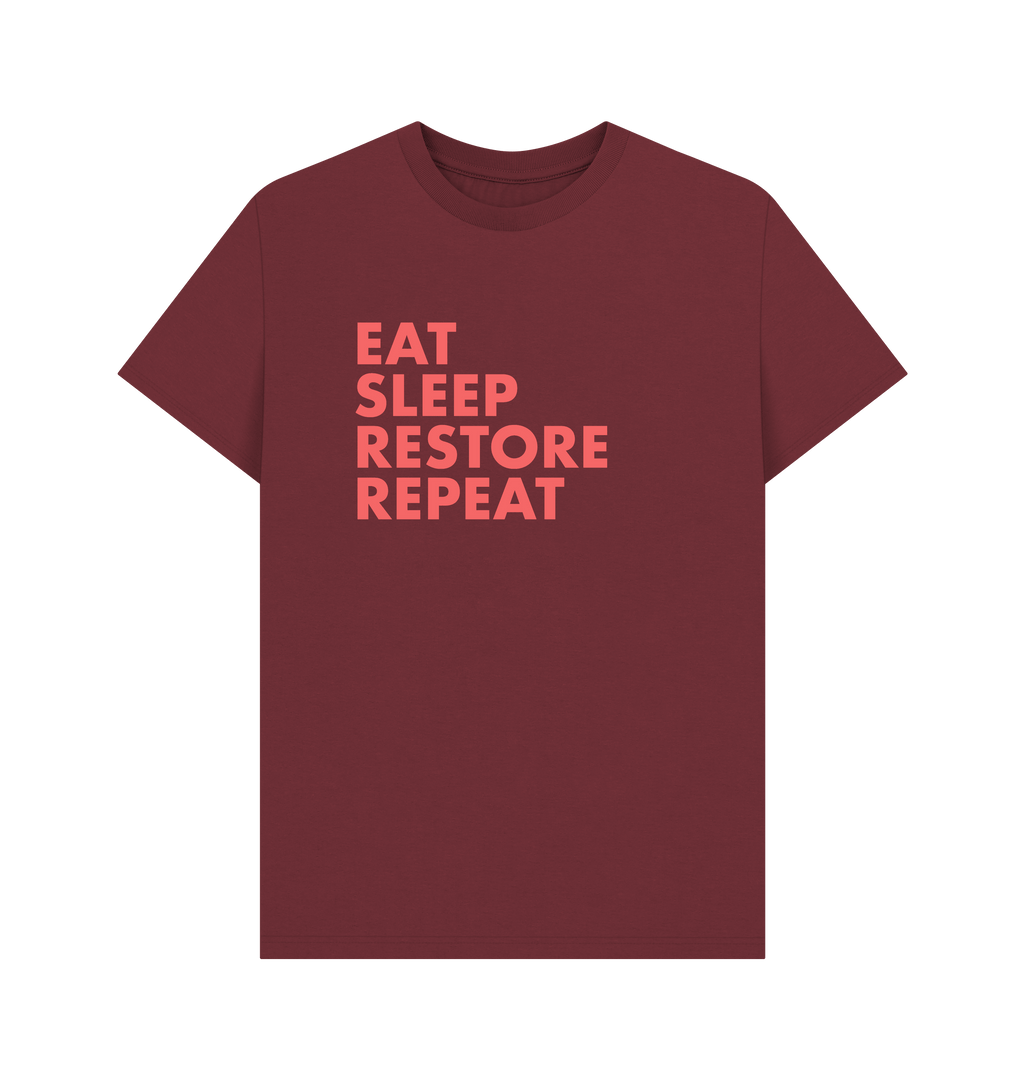 Red Wine Printed T-shirt Front