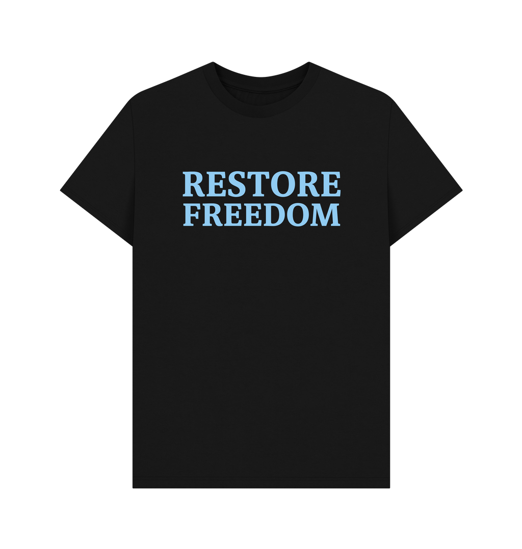 Black Printed T-shirt Front