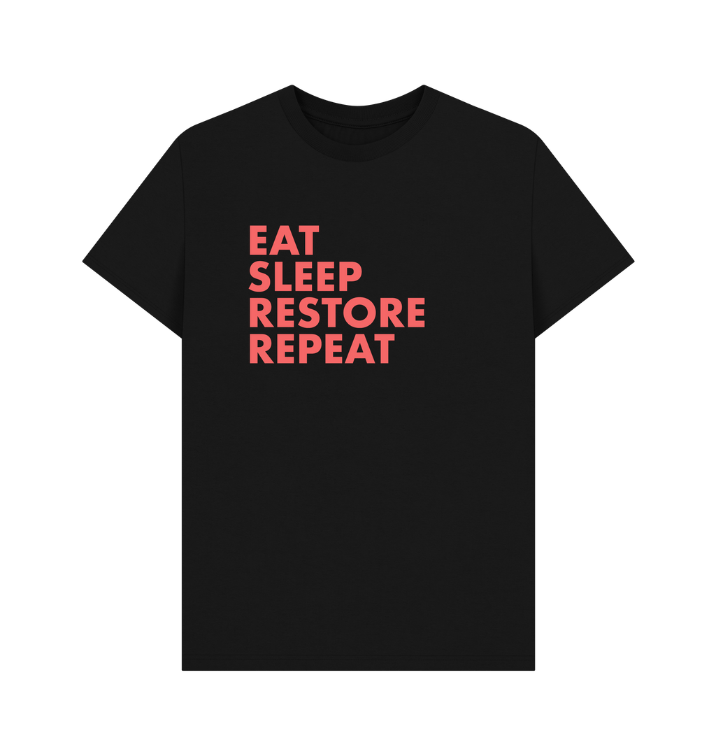 Black Printed T-shirt Front