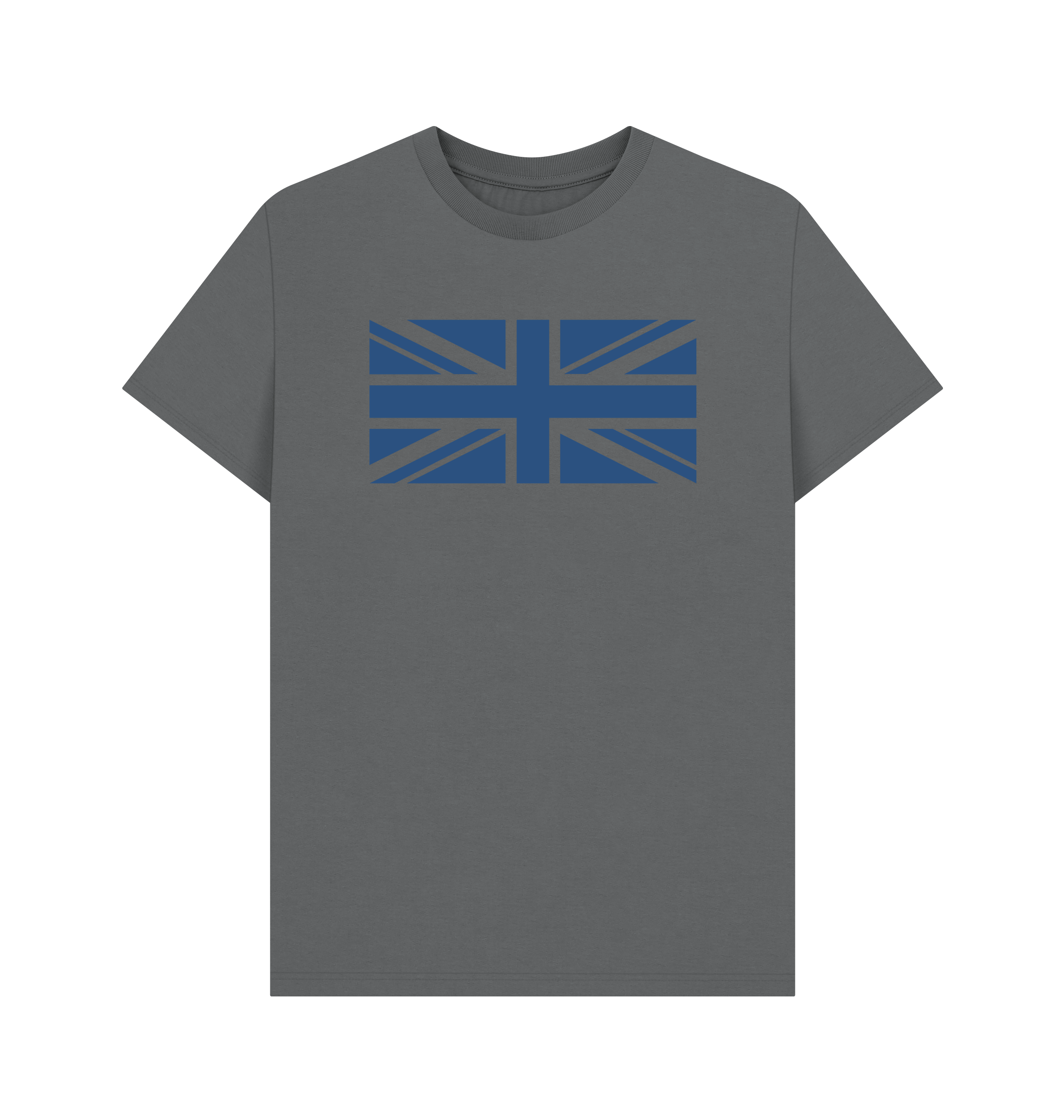 Slate Grey Printed T-shirt Front