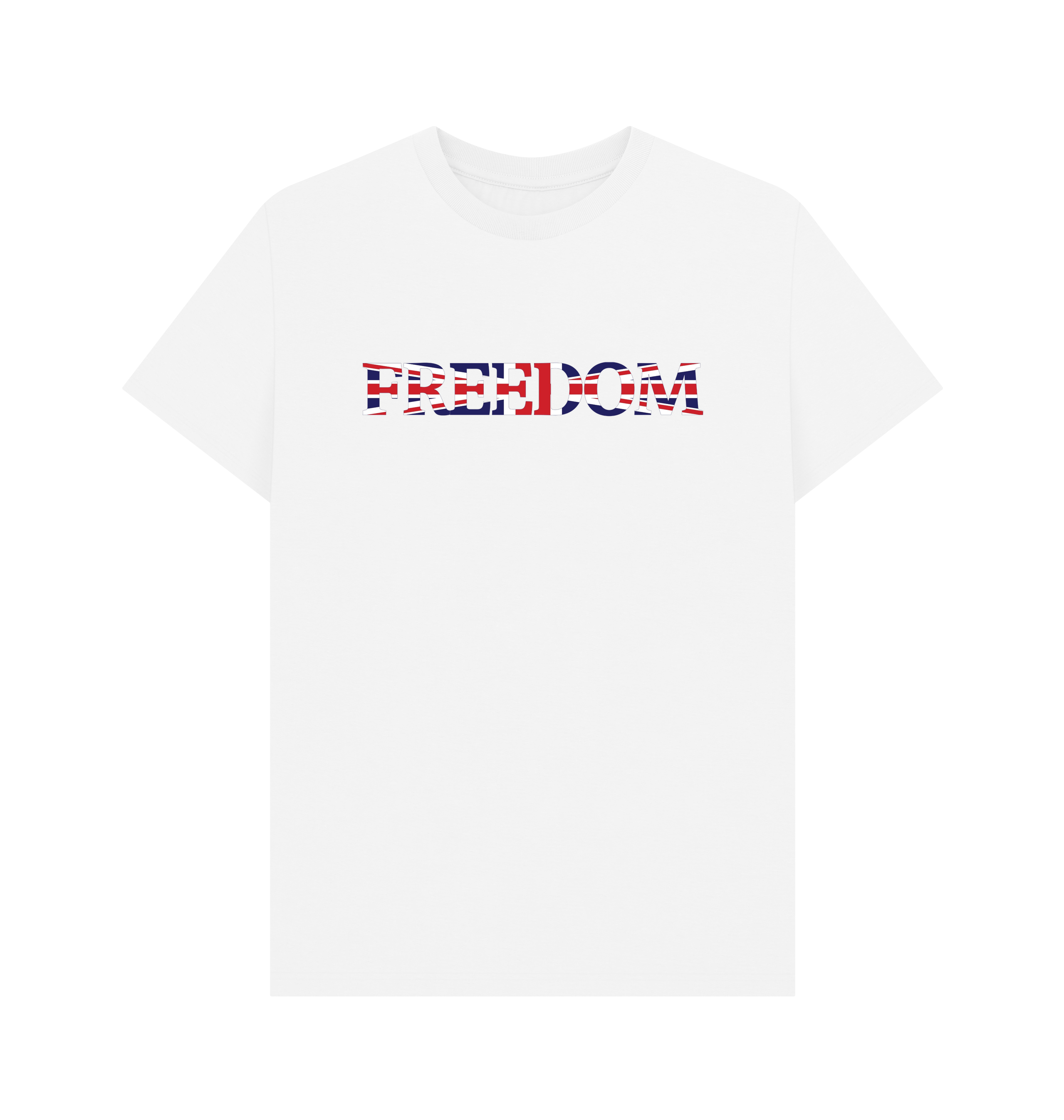 White Printed T-shirt Front