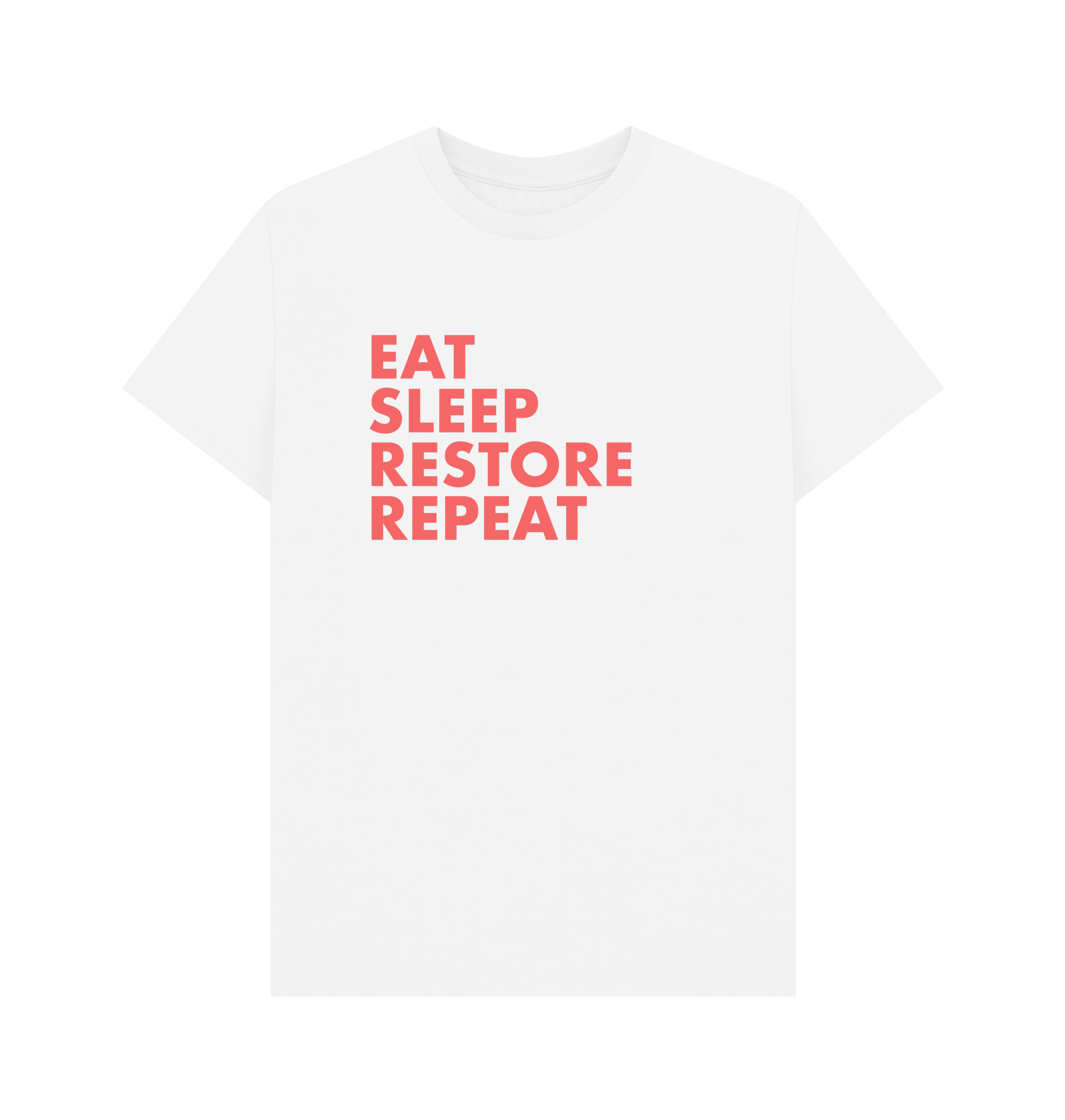 White Printed T-shirt Front