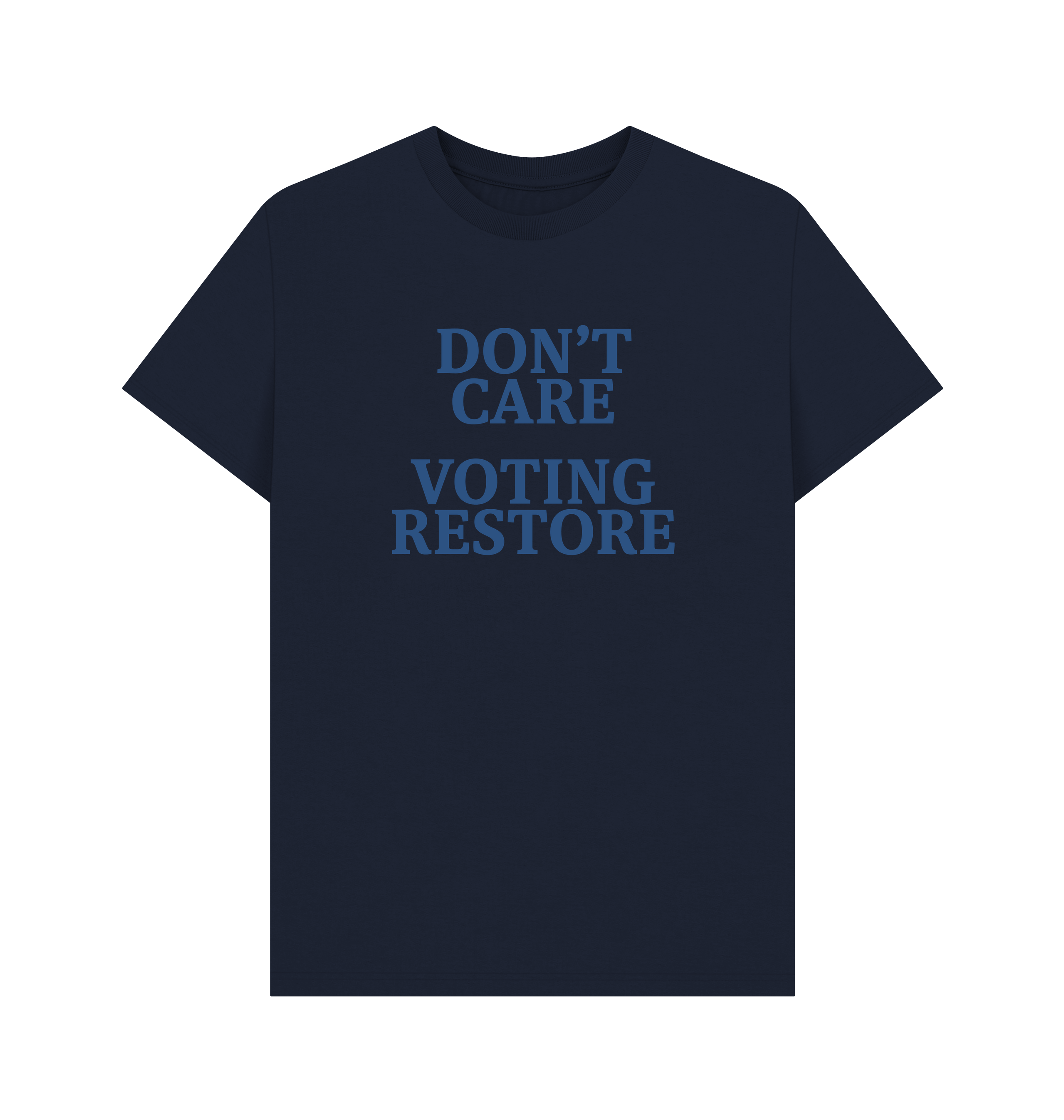 Navy Blue Printed T-shirt Front