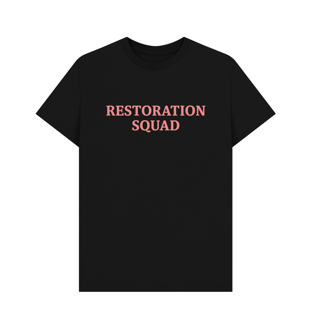 Black Printed T-shirt Front
