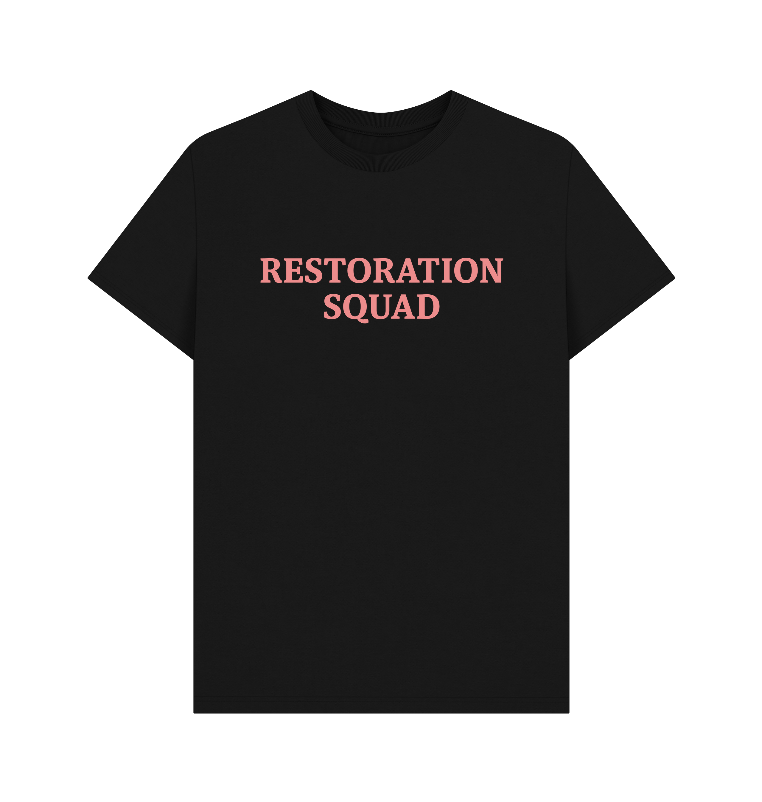 Black Printed T-shirt Front