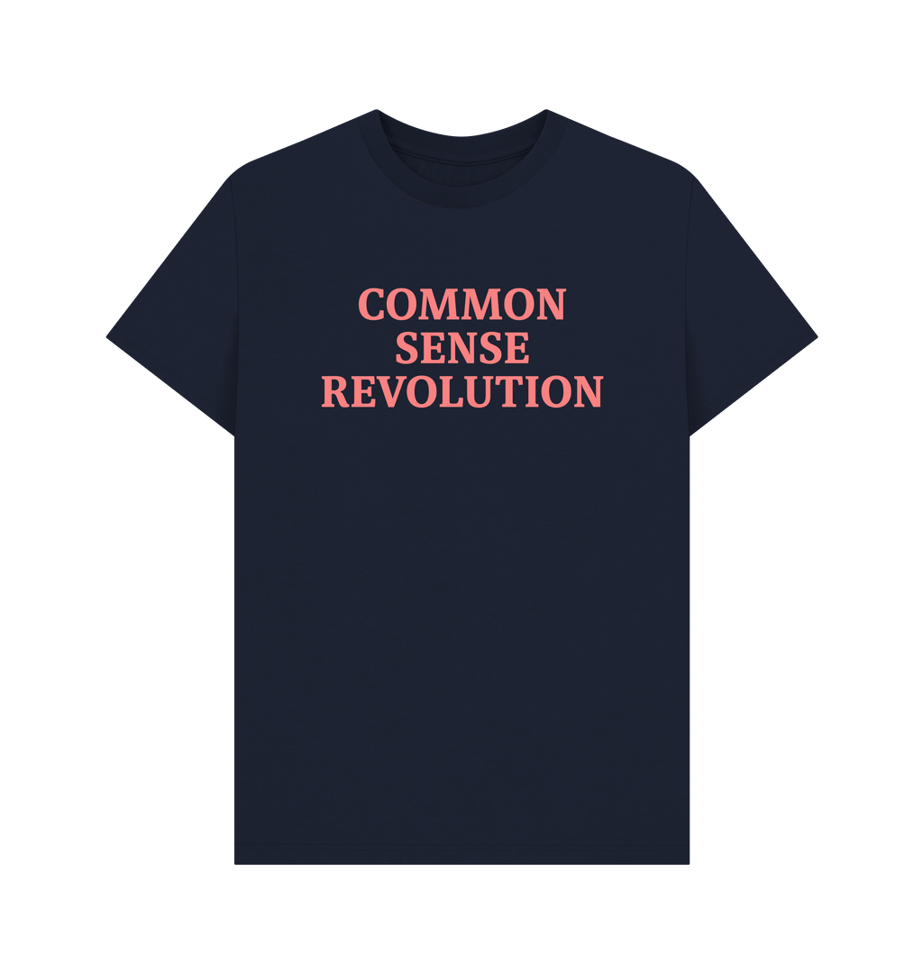 Navy Blue Printed T-shirt Front