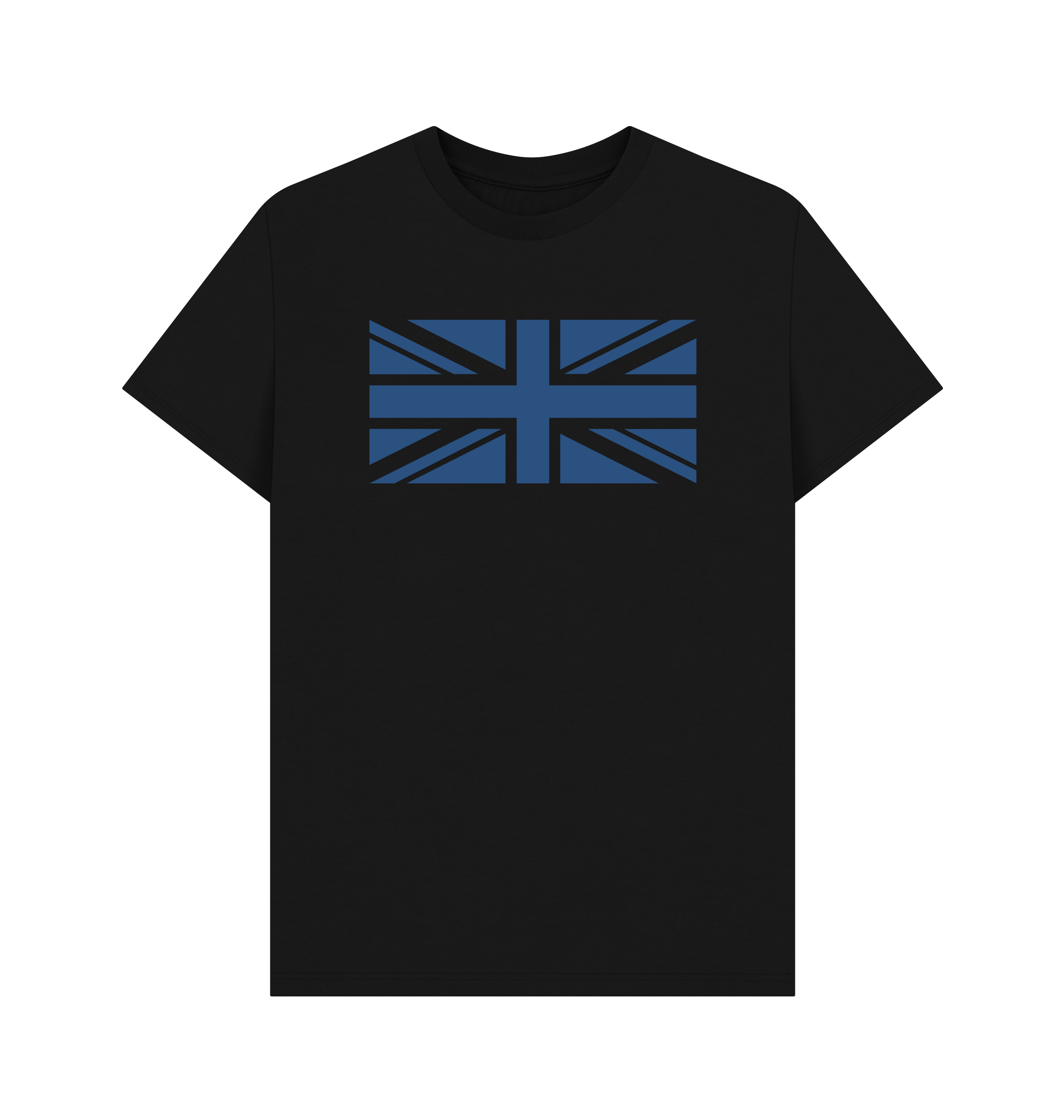 Black Printed T-shirt Front