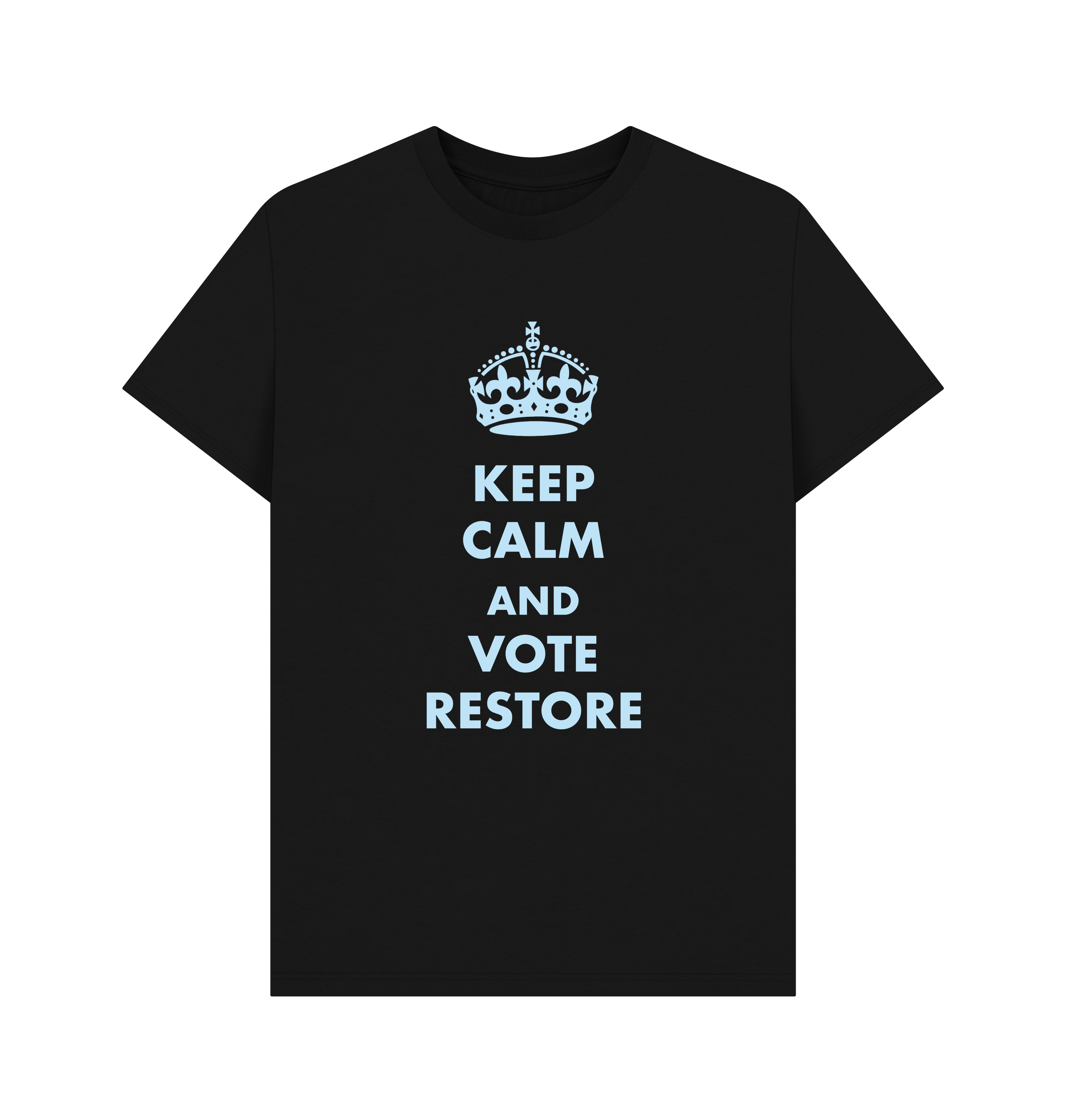 Black Printed T-shirt Front