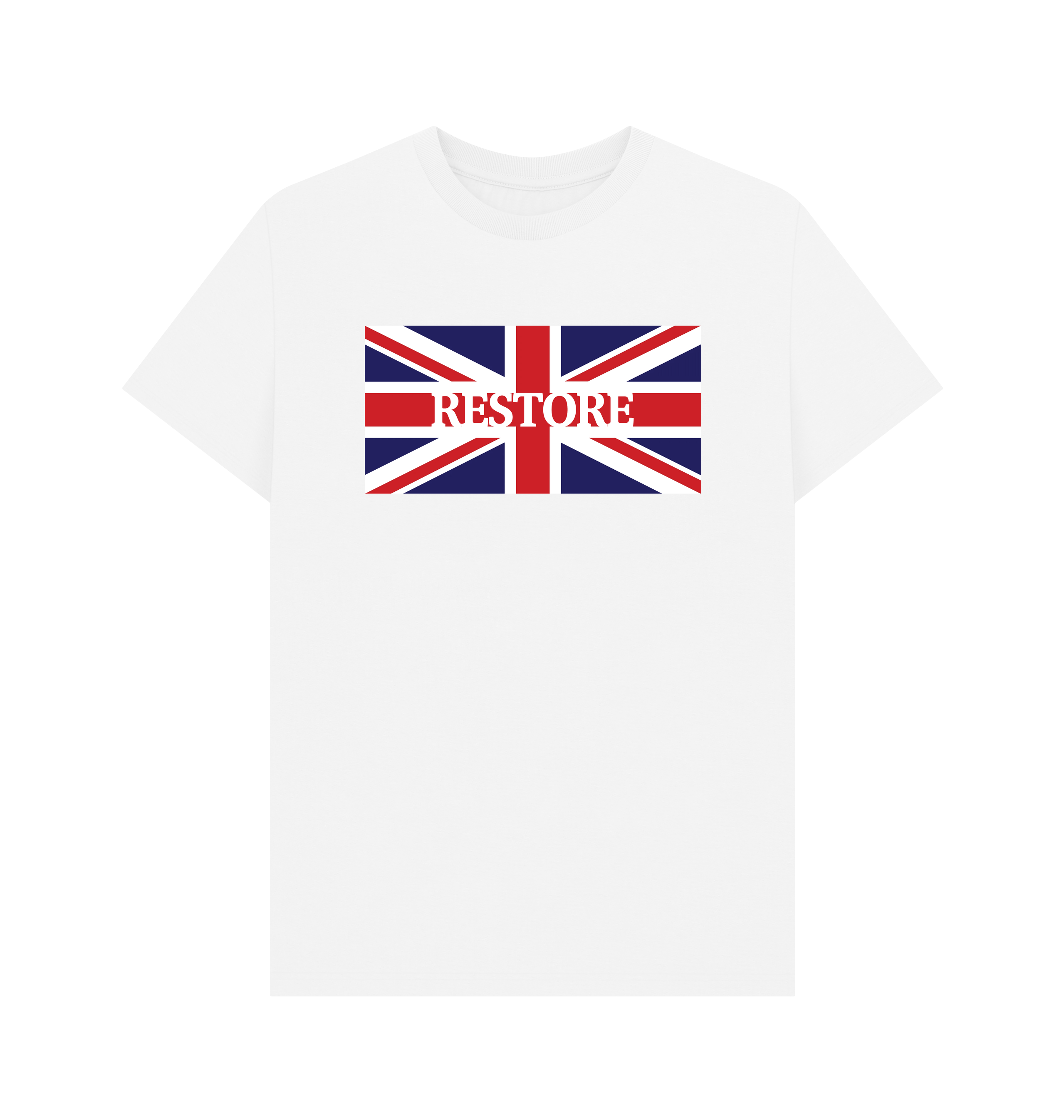 White Printed T-shirt Front